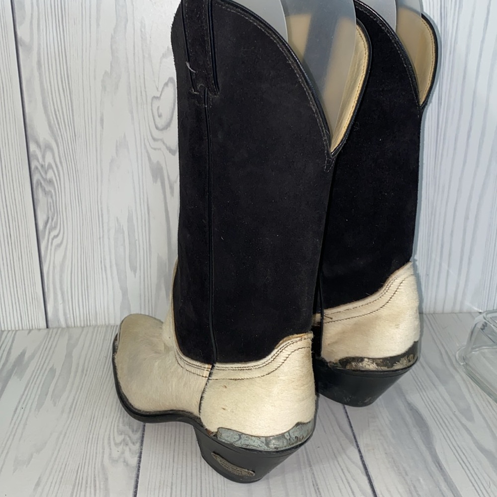 Vintage Code West Cowhide Print Boots - image 4